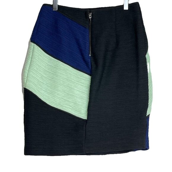 Anthropologie MAEVE Sz 6 Color Blocked Nylon Skirt - Picture 2 of 8